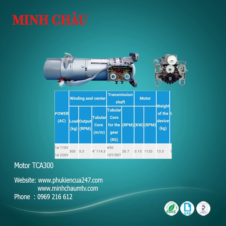 Mô Tơ Cửa Cuốn TCA300